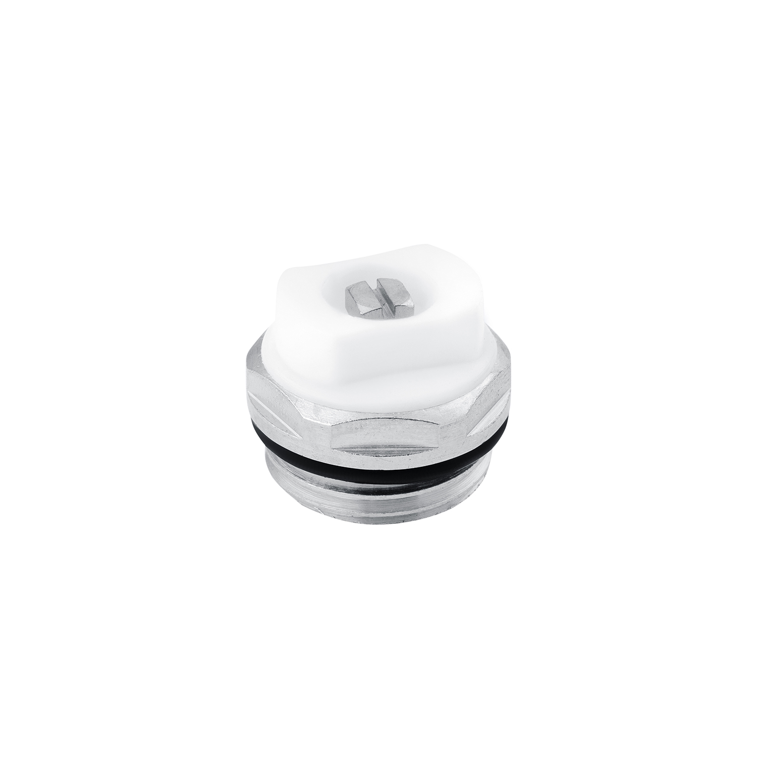 Кран Маєвського Karro 1/2"  під викрутку, нікельований KR-17044