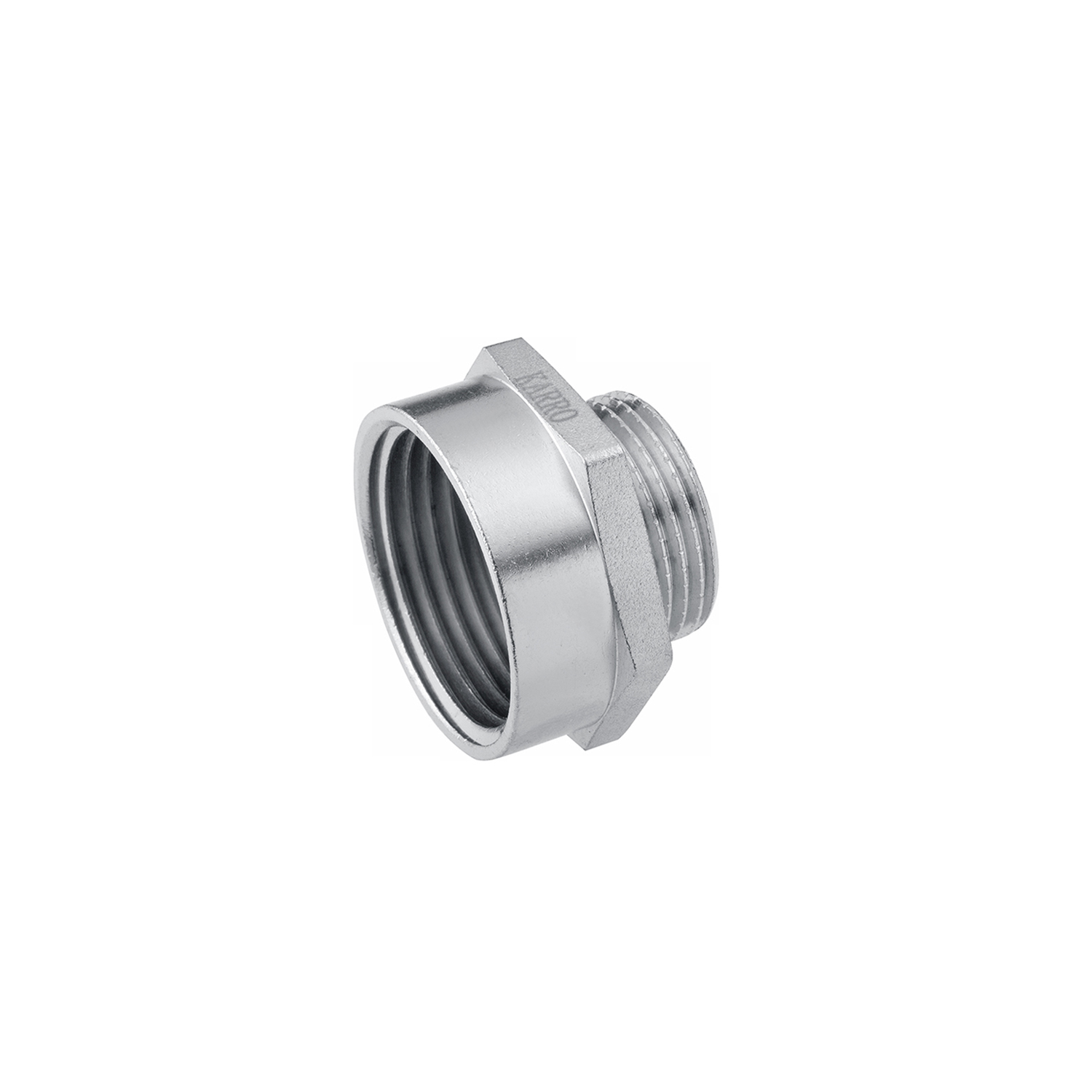 Перехідник Karro 1/2"х1/4" ВЗ нікельований KR-3117