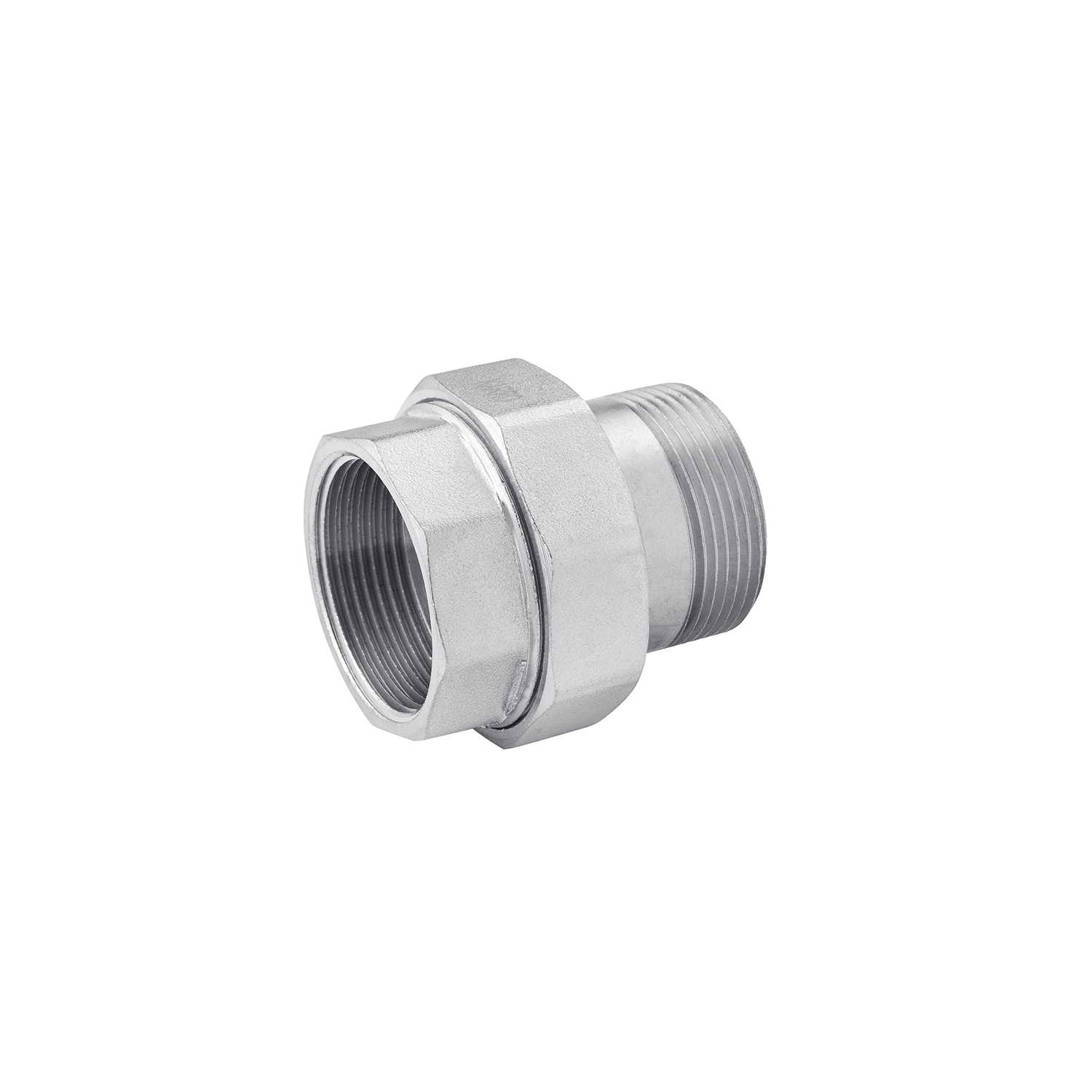 Згін-американка пряма Karro 2" ВЗ нікельована KR-3102