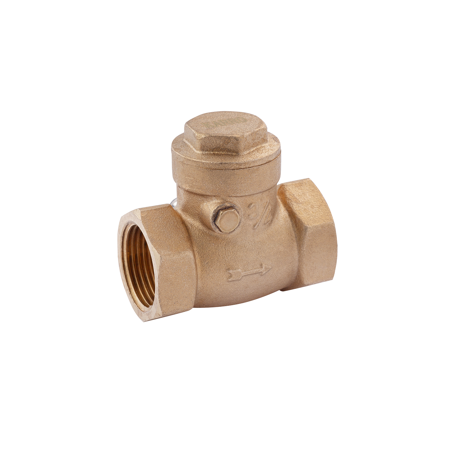 Пелюстковий клапан Karro 3/4" ВВ латунний KR-107