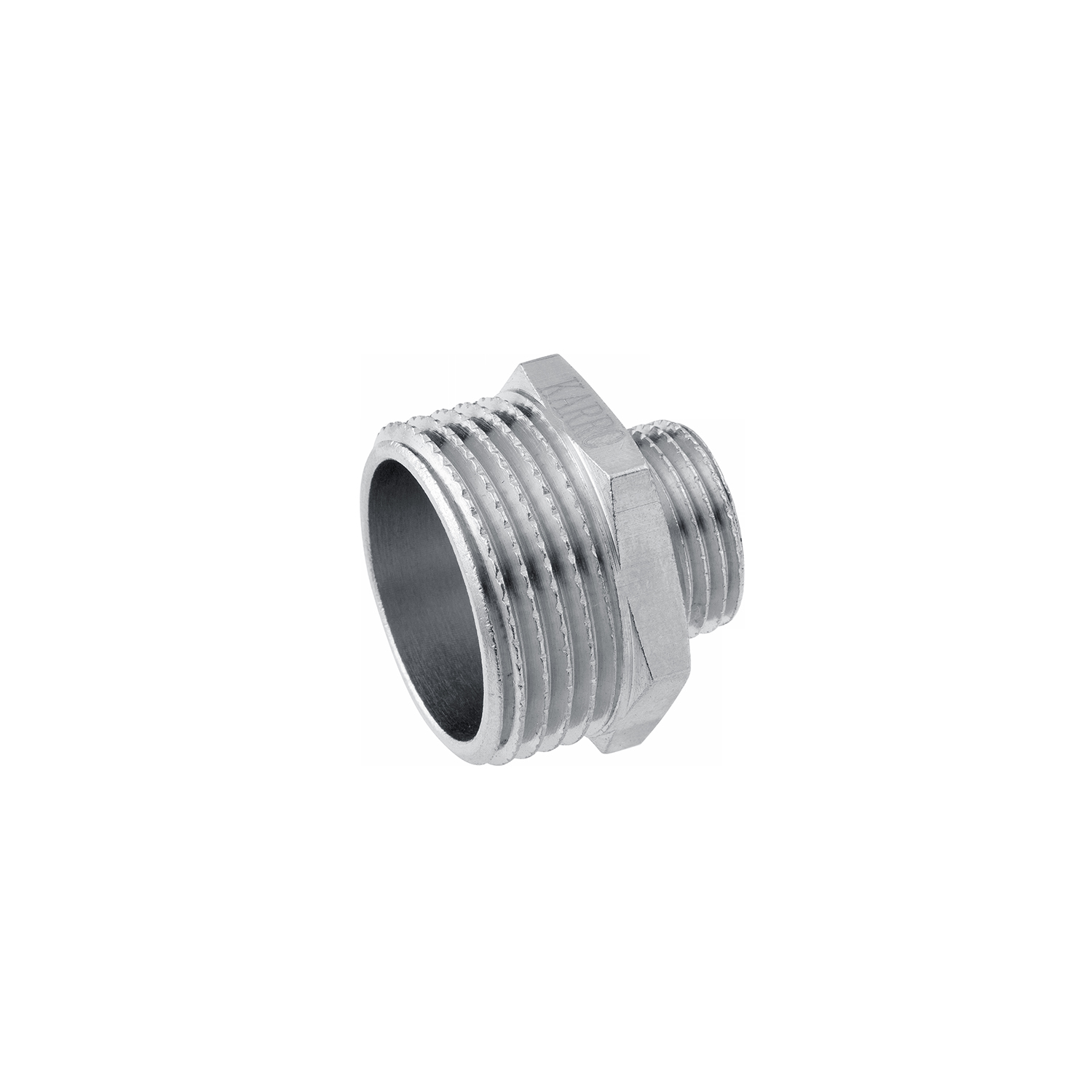 Ніпель перехідний Karro 1"х1/2" ЗЗ нікельований KR-3114
