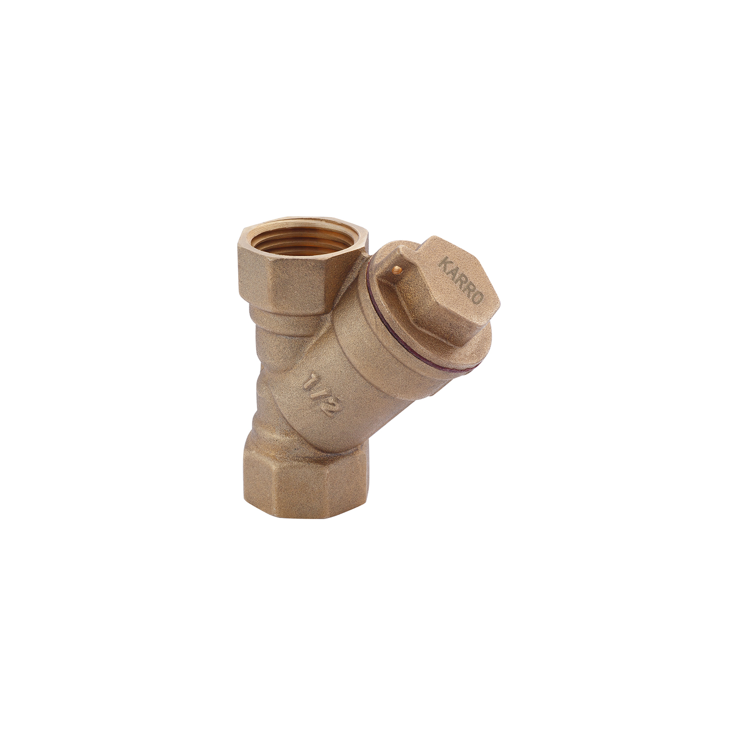 Фільтр грубої очистки для газу Karro 1/2" ВВ латунний KR-202