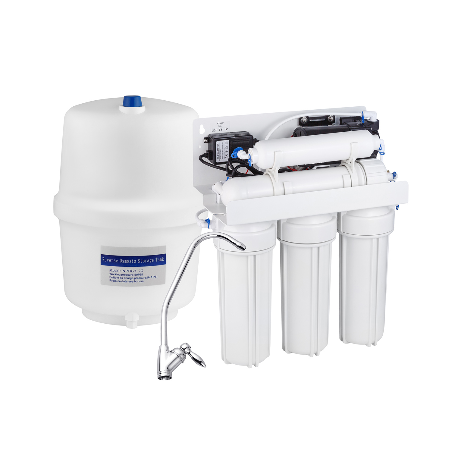 Система зворотного осмосу Нова Вода N/n O-500-Pump (+ TDS) з помпою