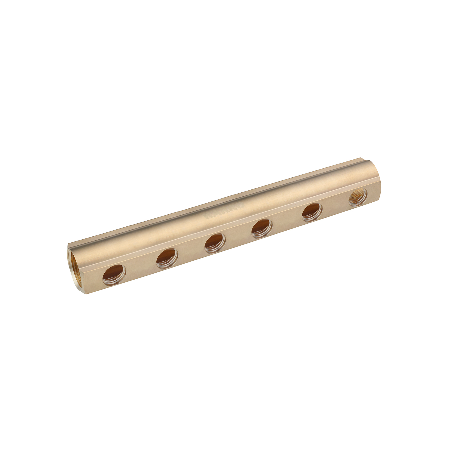 Колектор балка Karro на 6 виходів 1"x1/2" РВ латунний KR-2001