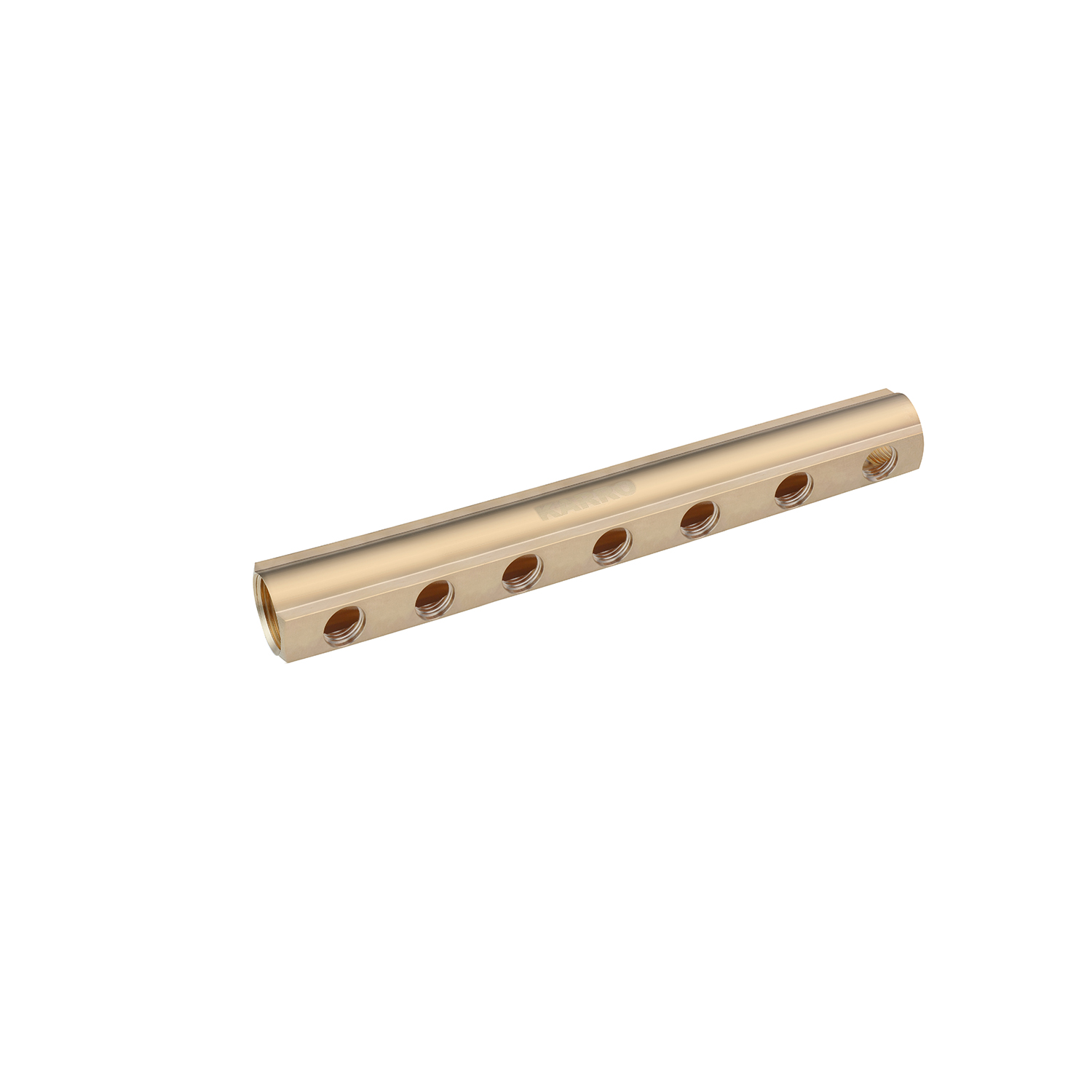 Колектор балка Karro на 7 виходів 1"x1/2" РВ латунний KR-2001