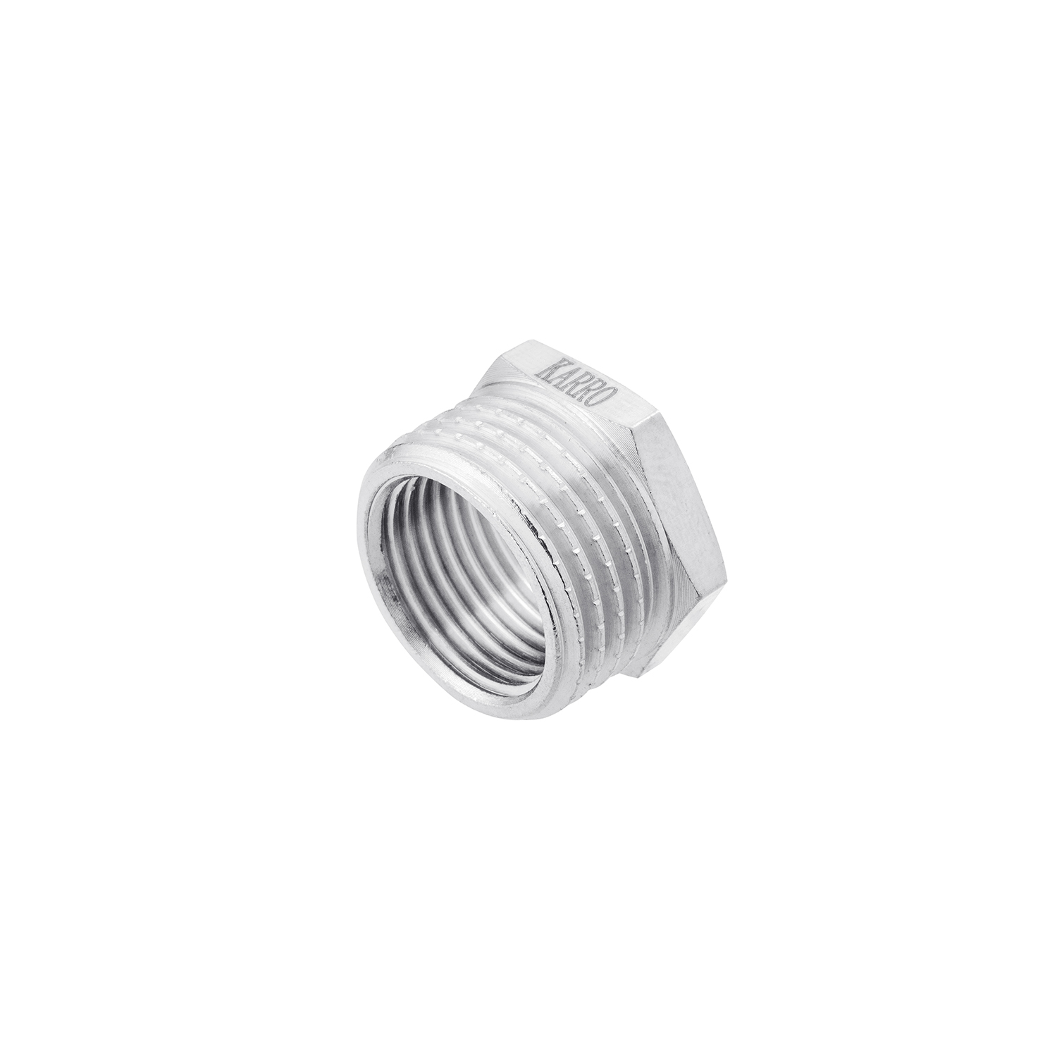 Футорка Karro 1/2"х3/8" ЗВ нікельована KR-3115