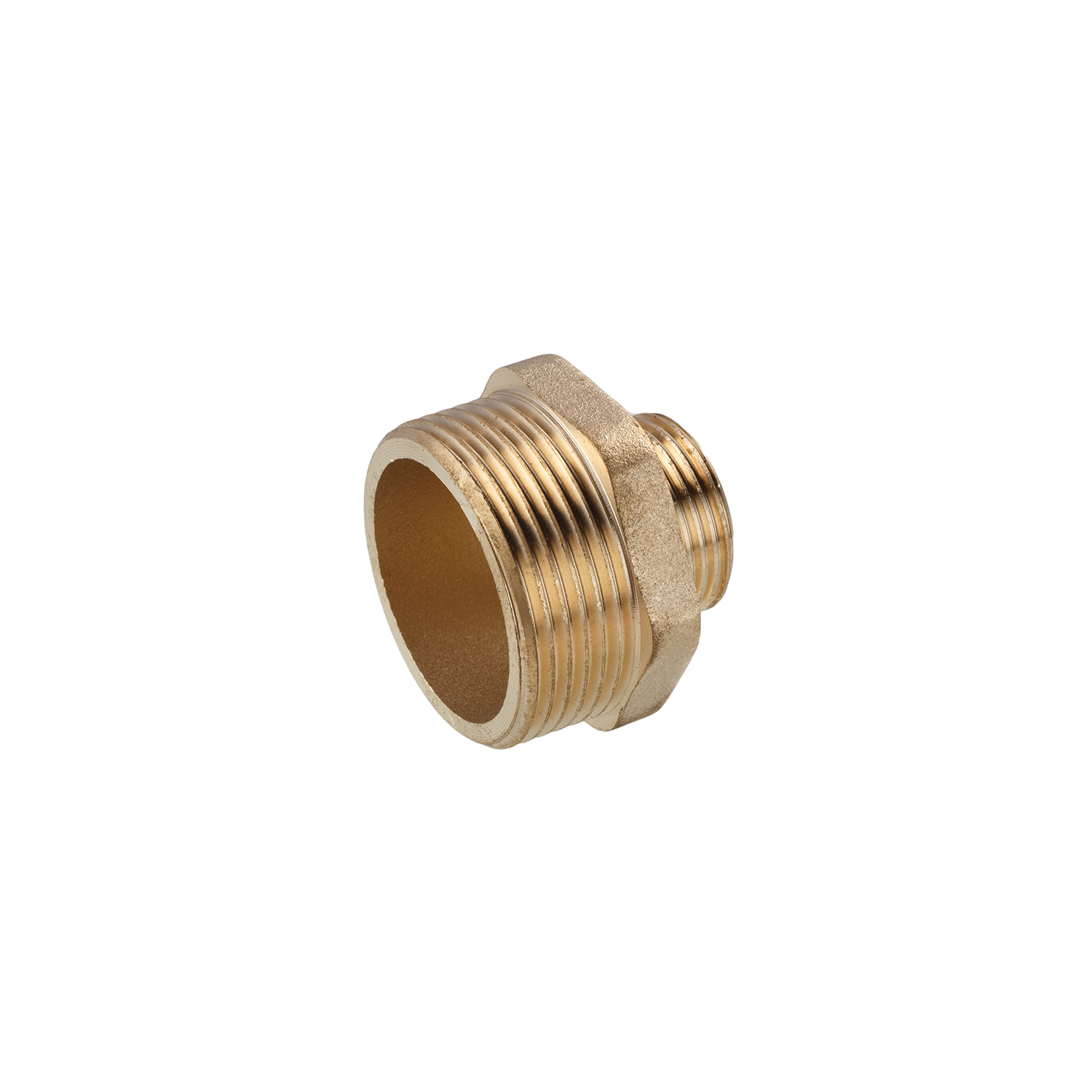 Ніпель перехідний посилений LexLine 1 1/4"х3/4" ЗЗ латунний УК0593-В