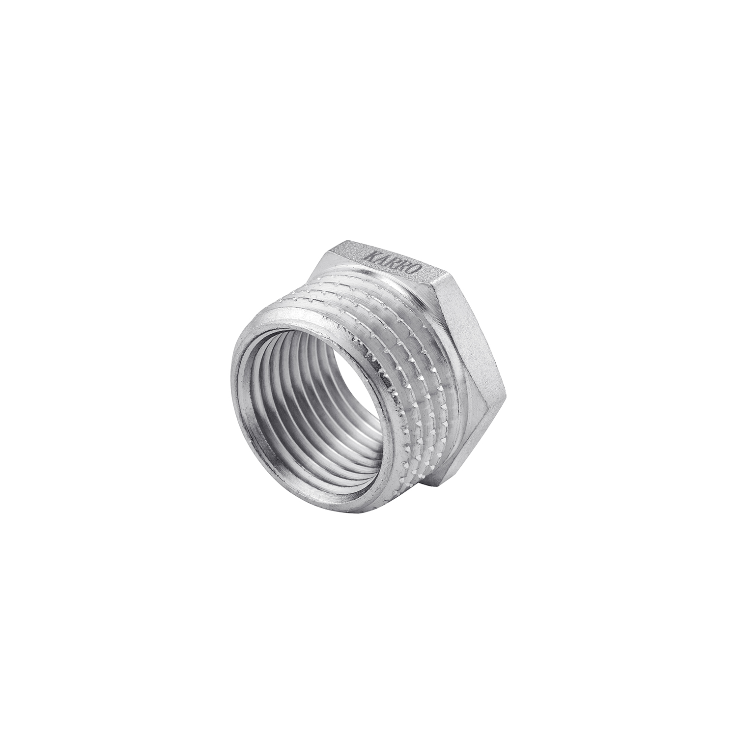 Футорка Karro 1"х1/2" ЗВ нікельована KR-3115