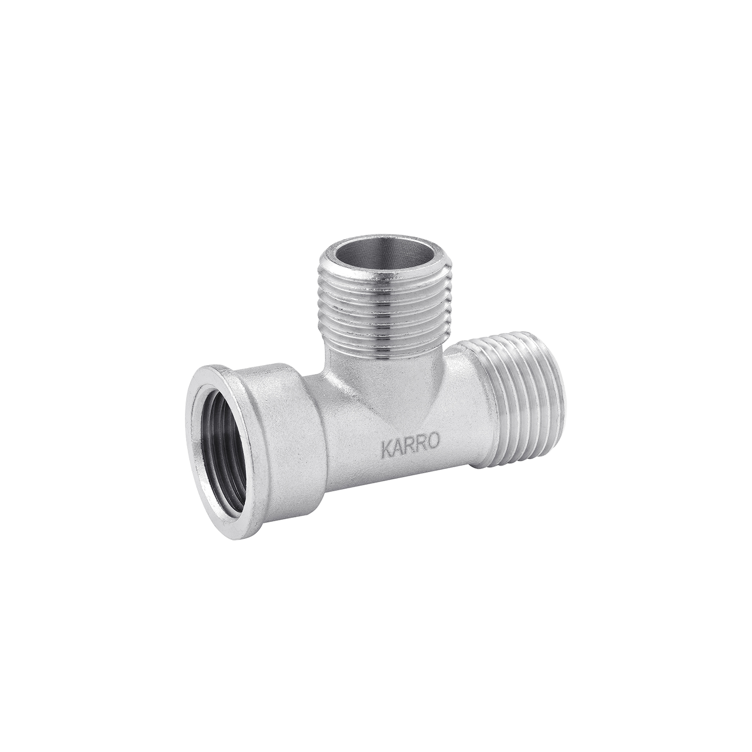 Трійник Karro 1/2" ЗЗВ нікельований KR-3213