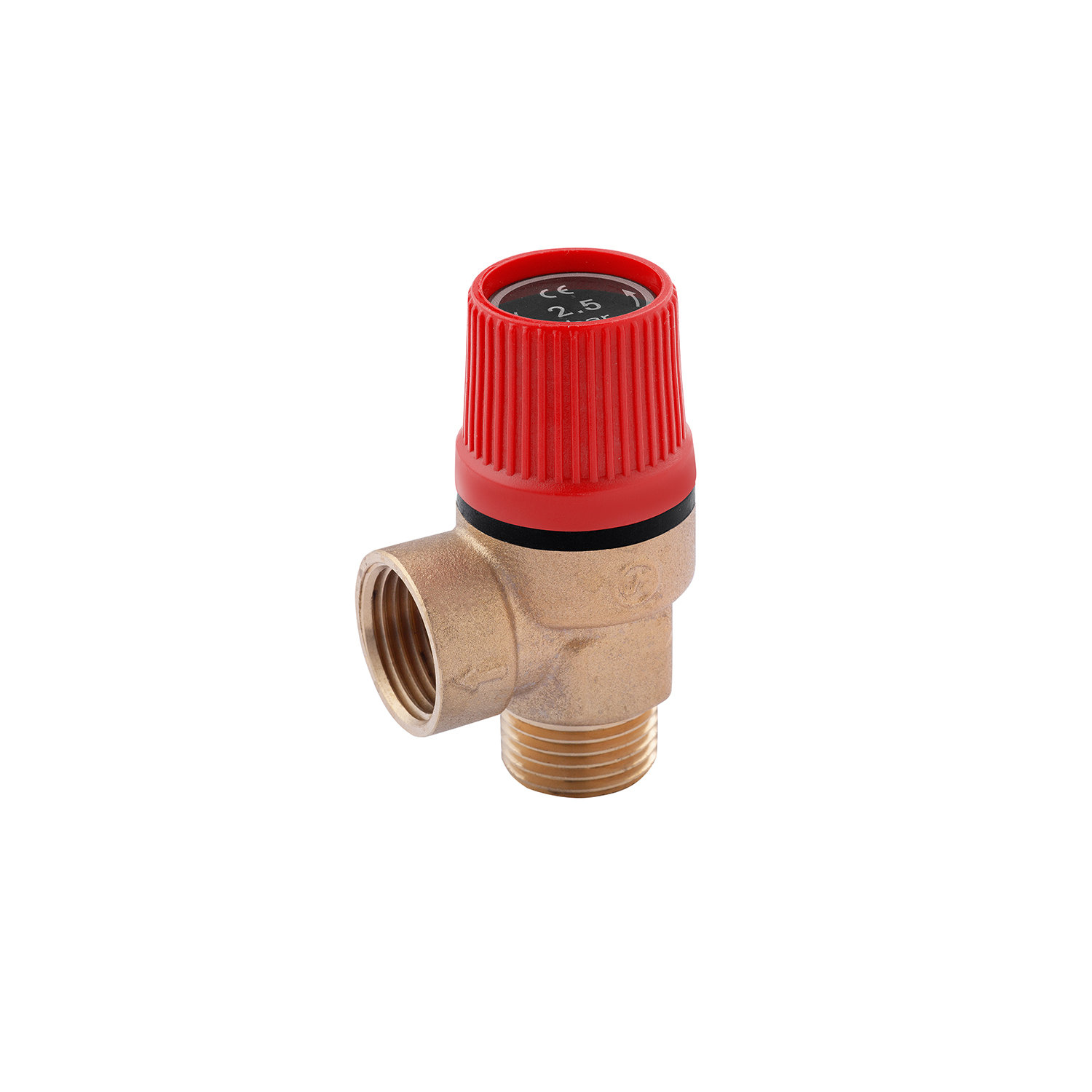 Запобіжний клапан Karro 1/2" ВЗ 2,5 Bar латунний