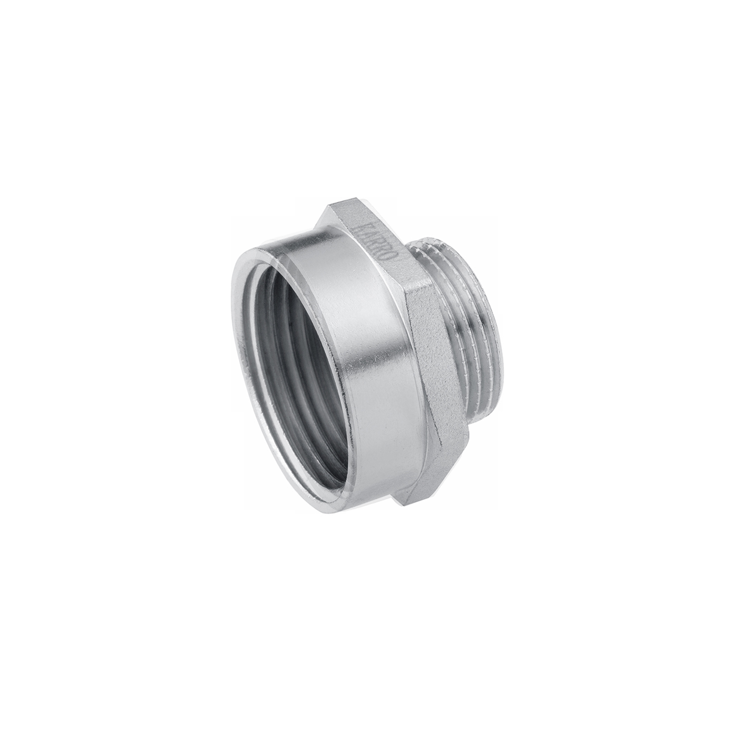 Перехідник Karro 1 1/2"х1 1/4" ВЗ нікельований KR-3117