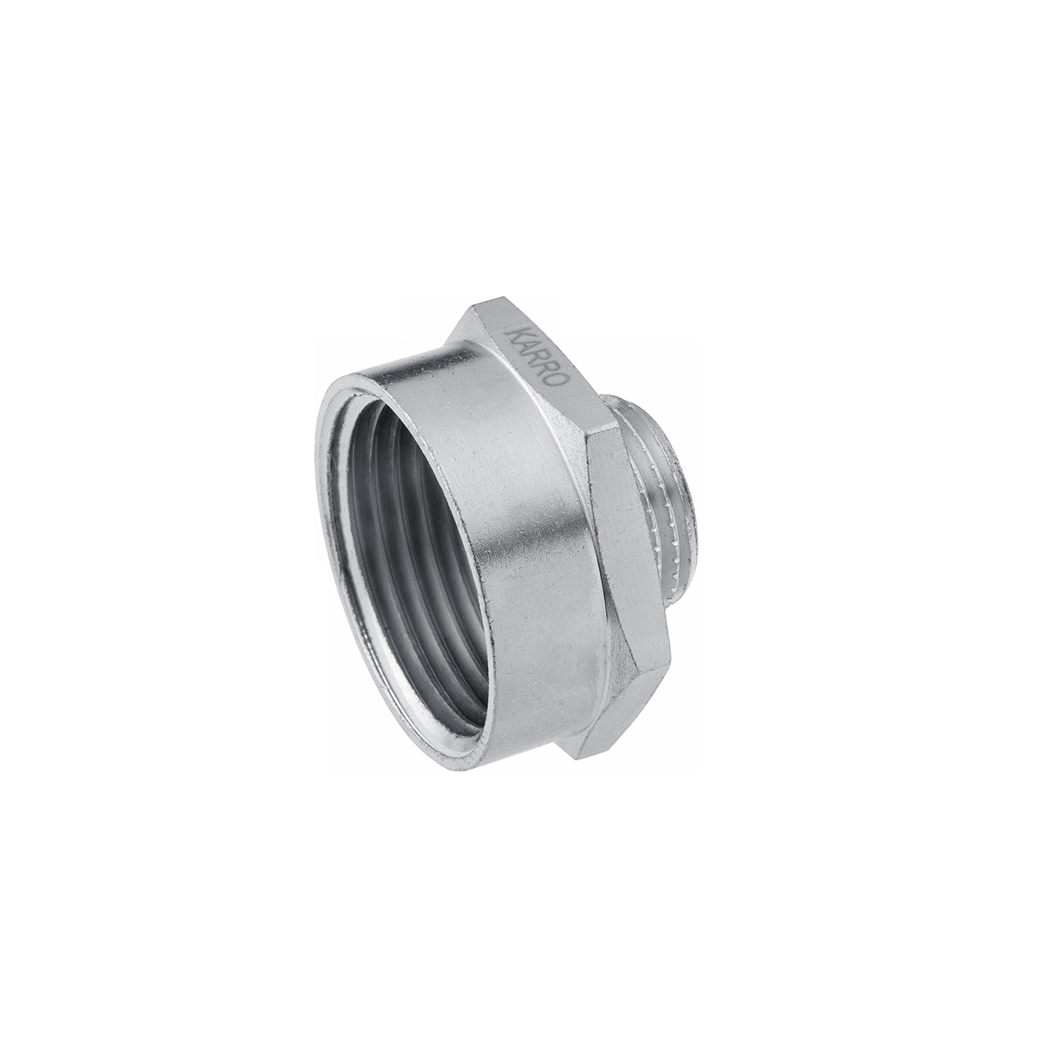 Перехідник Karro 2"х1 1/2" ВЗ нікельований KR-3117