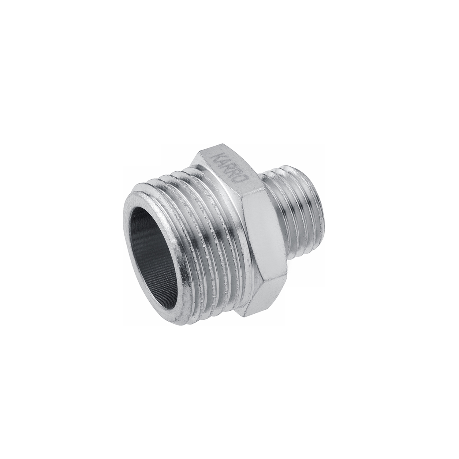 Ніпель перехідний Karro 1 1/4"х3/4" ЗЗ нікельований