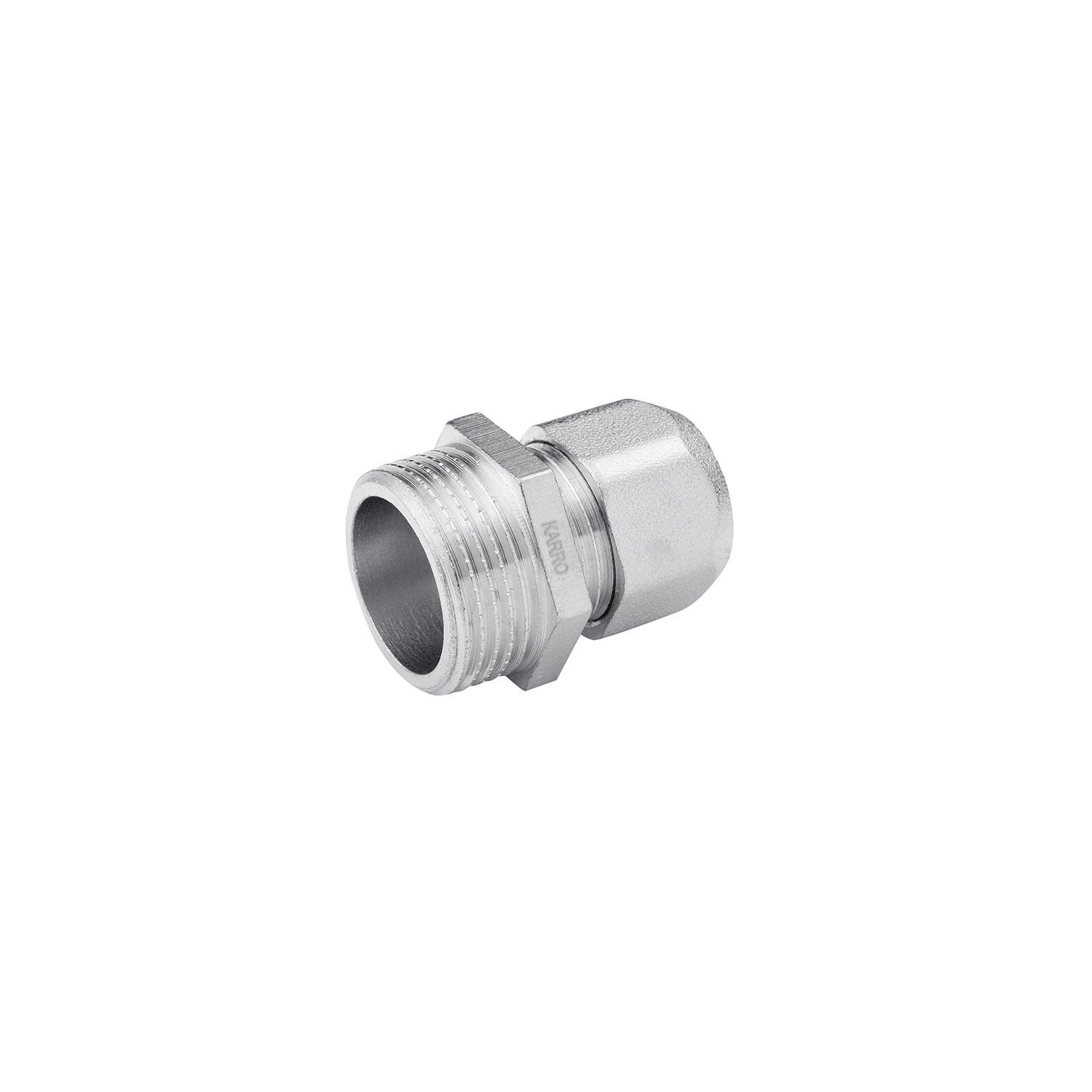 Муфта металопластикова Karro 16х3/4" РЗ нікельована KR-0510