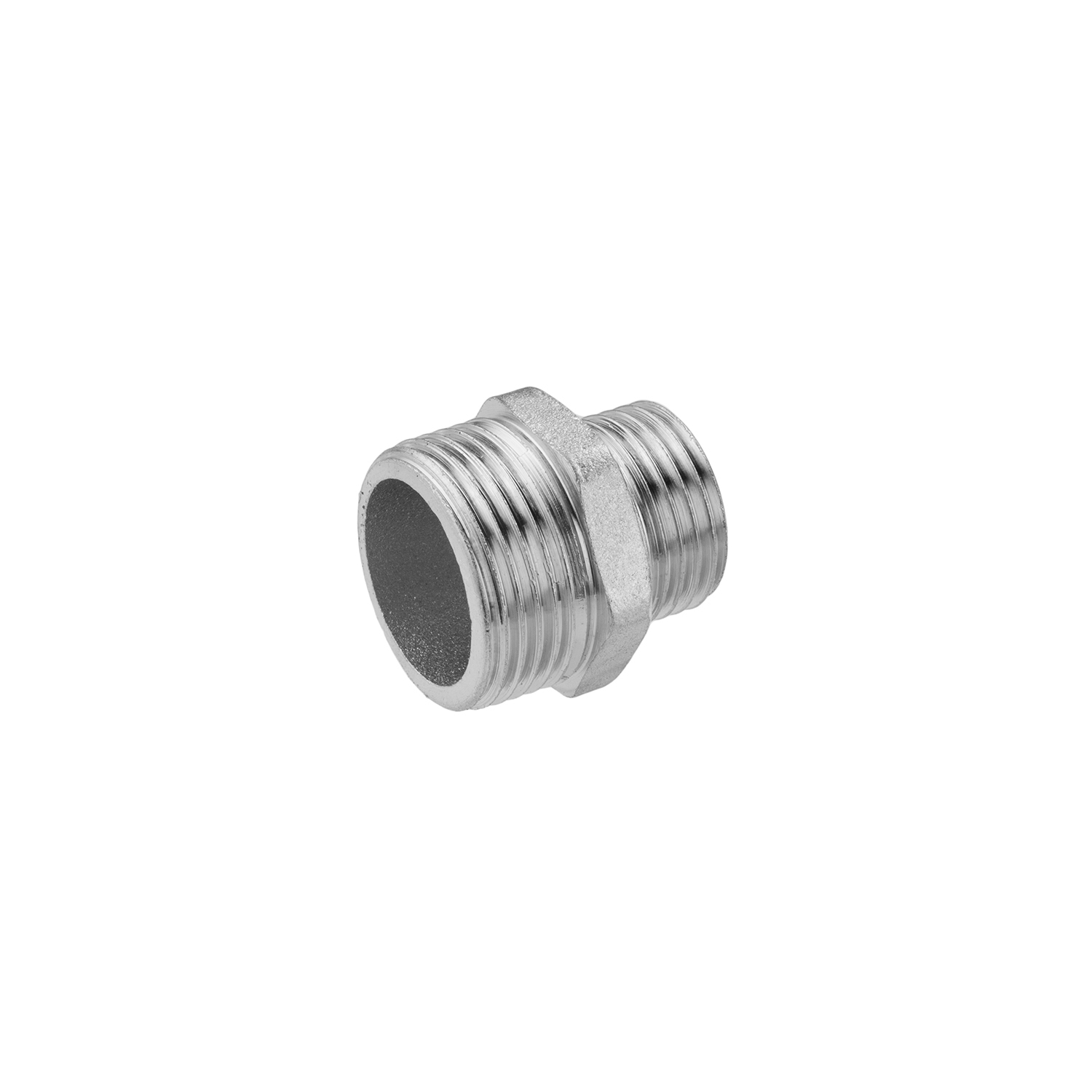 Ніпель перехідний посилений LexLine 3/4"х1/2" ЗЗ нікельований НК0511-Вн