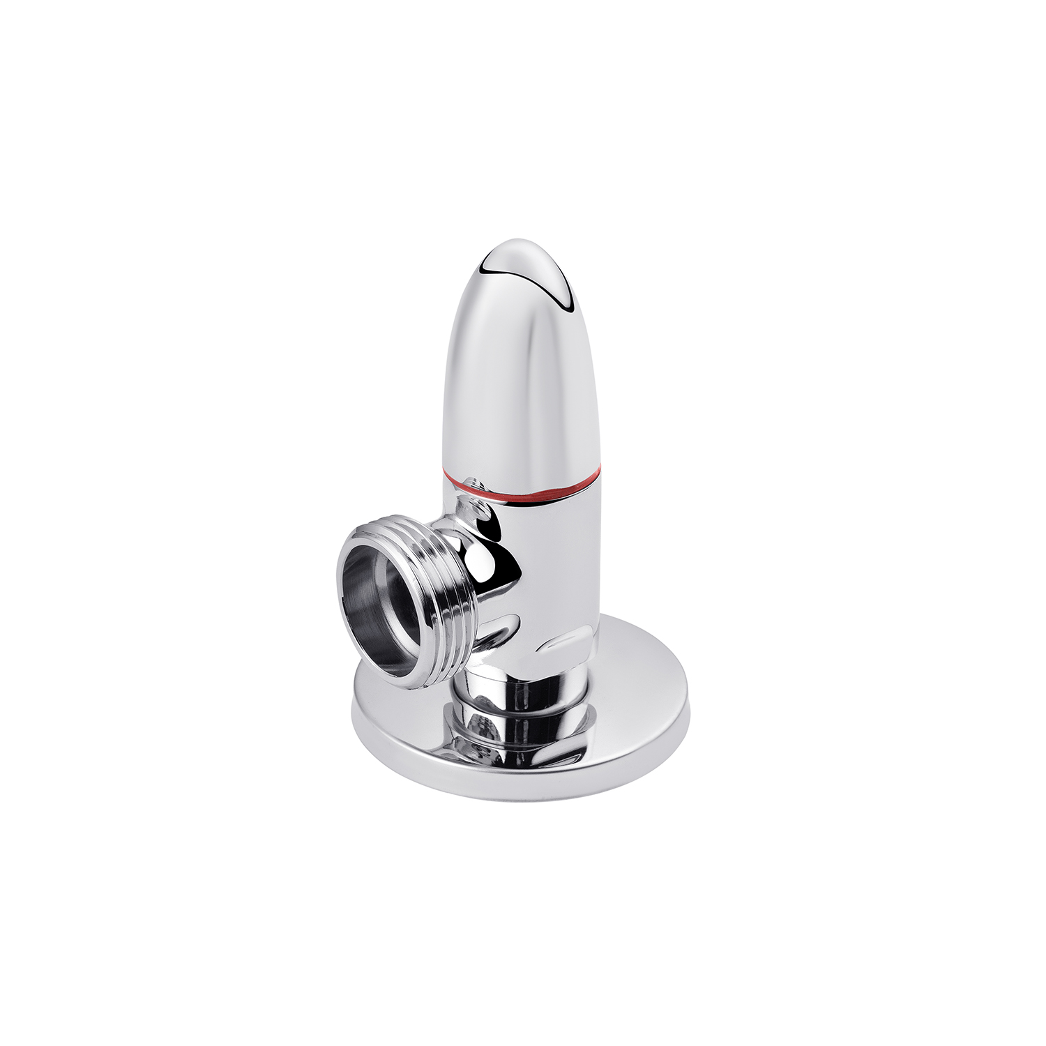 Кран приладовий для підключення Karro 1/2"х3/4" ЗЗ хромований KR-3111