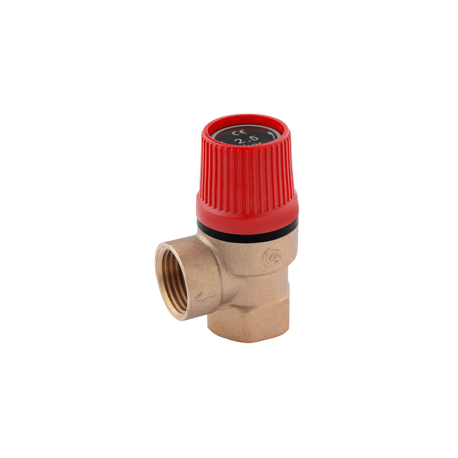 Запобіжний клапан Karro 1/2" ВВ 2,5 Bar латунний