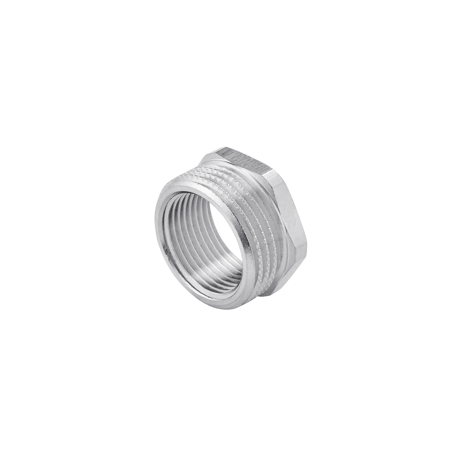 Футорка Karro 1"х3/4" ЗВ нікельована KR-3115
