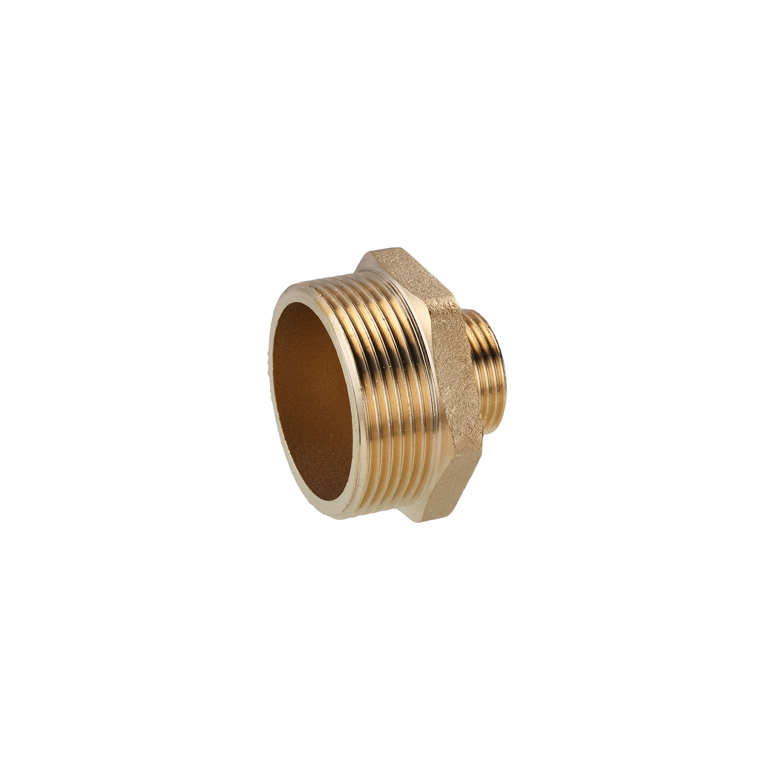 Ніпель перехідний посилений LexLine 3/4"х1/2" ЗЗ латунний УК0511-В
