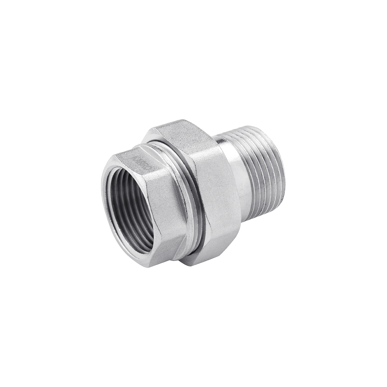 Згін-американка пряма Karro 1 1/4" ВЗ нікельована KR-3102