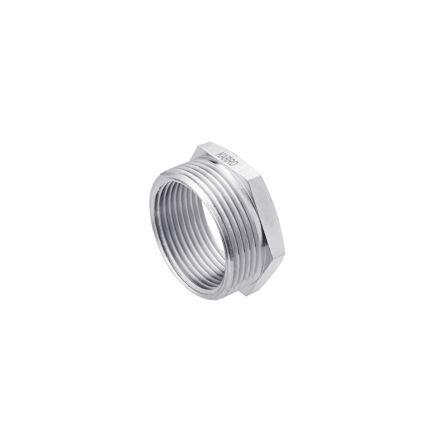 Футорка Karro 1 1/2"х1 1/4" ЗВ нікельована KR-3115