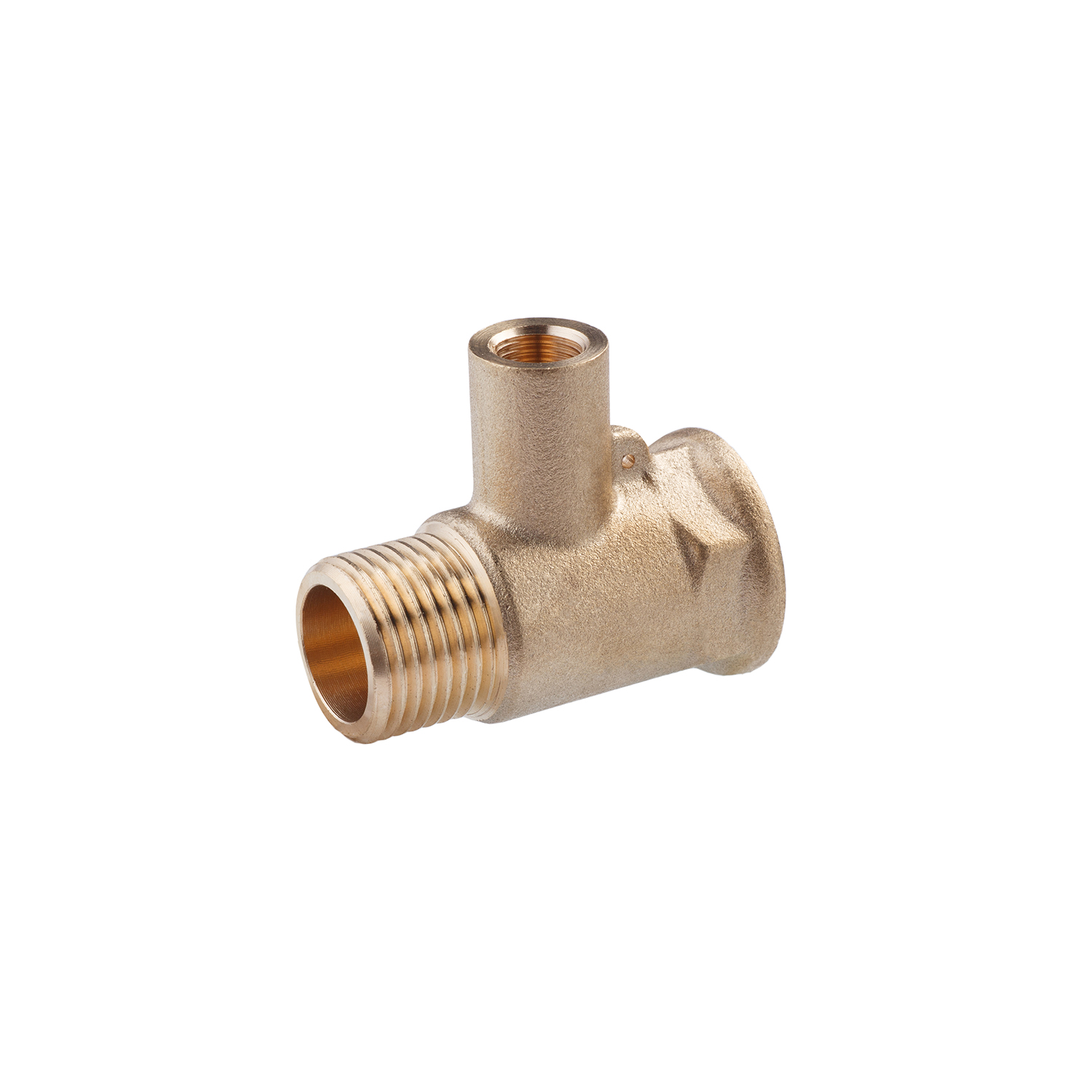 Трійник посилений LexLine 1/2"хМ10х1/2'' ЗВВ латунний УК0243-В
