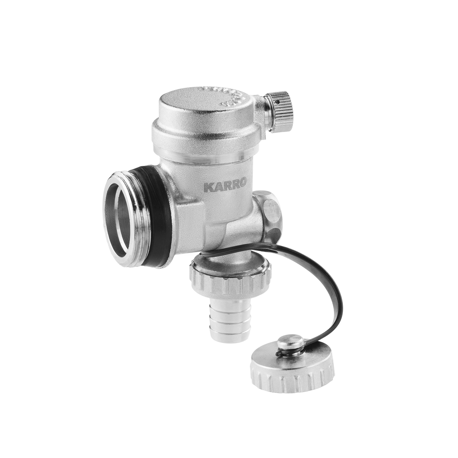 Зливна група для колектора Karro 1" РЗ нікельована KR-1129