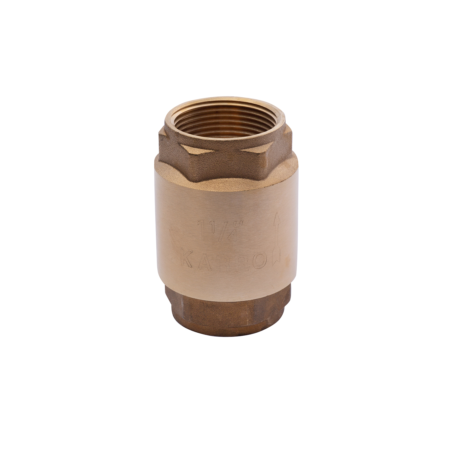 Зворотиій клапан Karro 1 1/4" ВВ з латунним штоком KR-6120