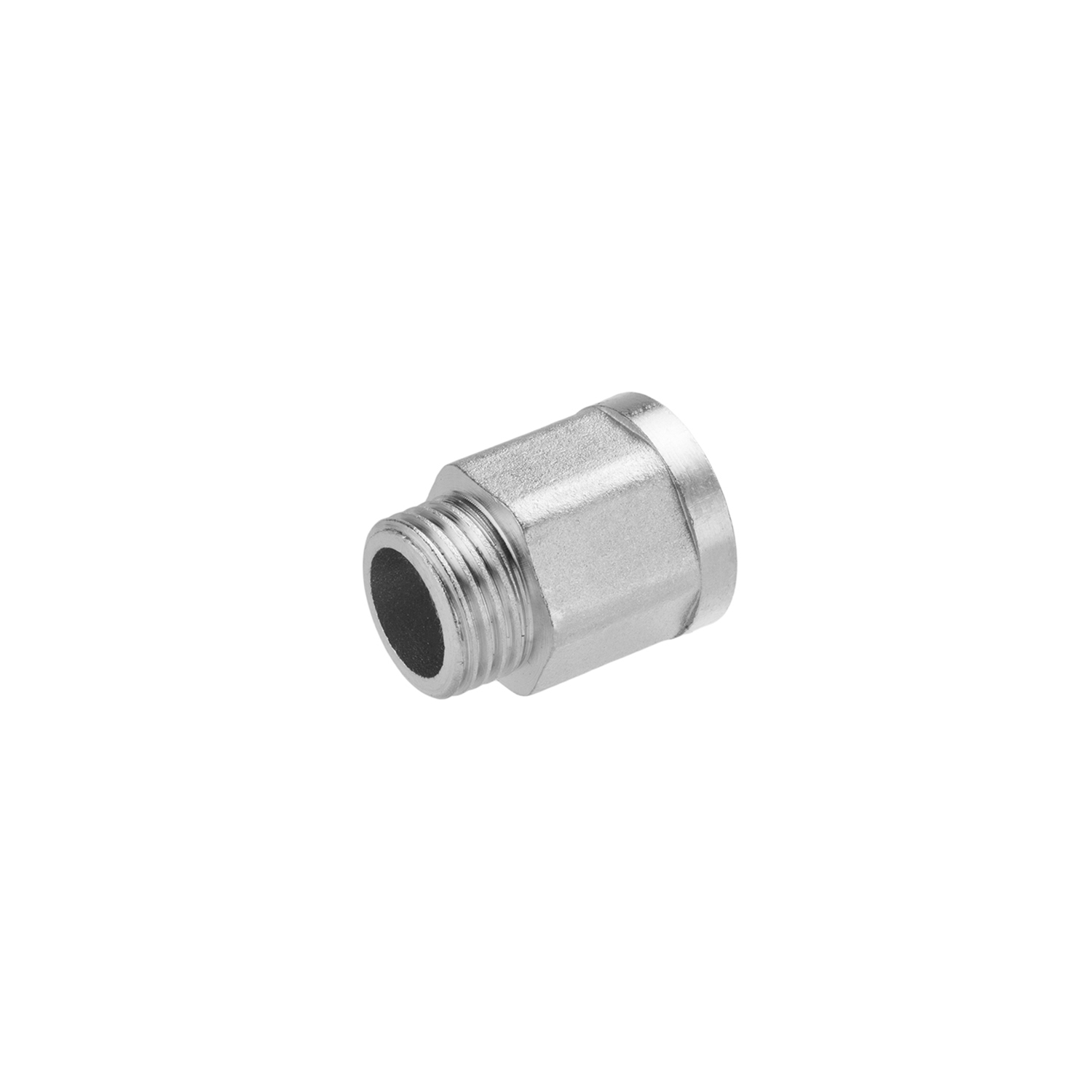Перехідник посилений LexLine 1/2'' ВЗ, L=25 мм нікельований НК0601-25Вн