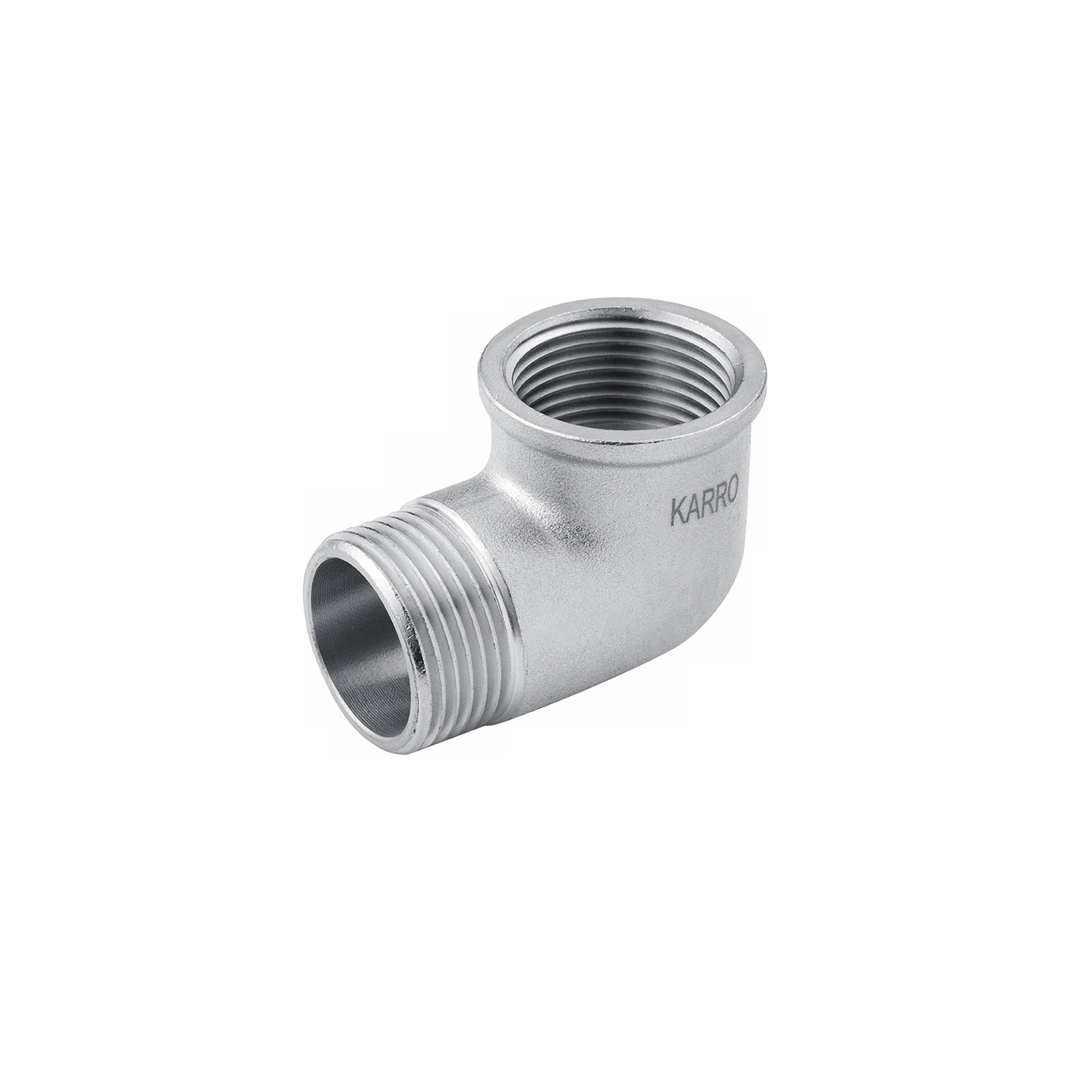 Кутник Karro 1/2" ВЗ нікельований KR-3212