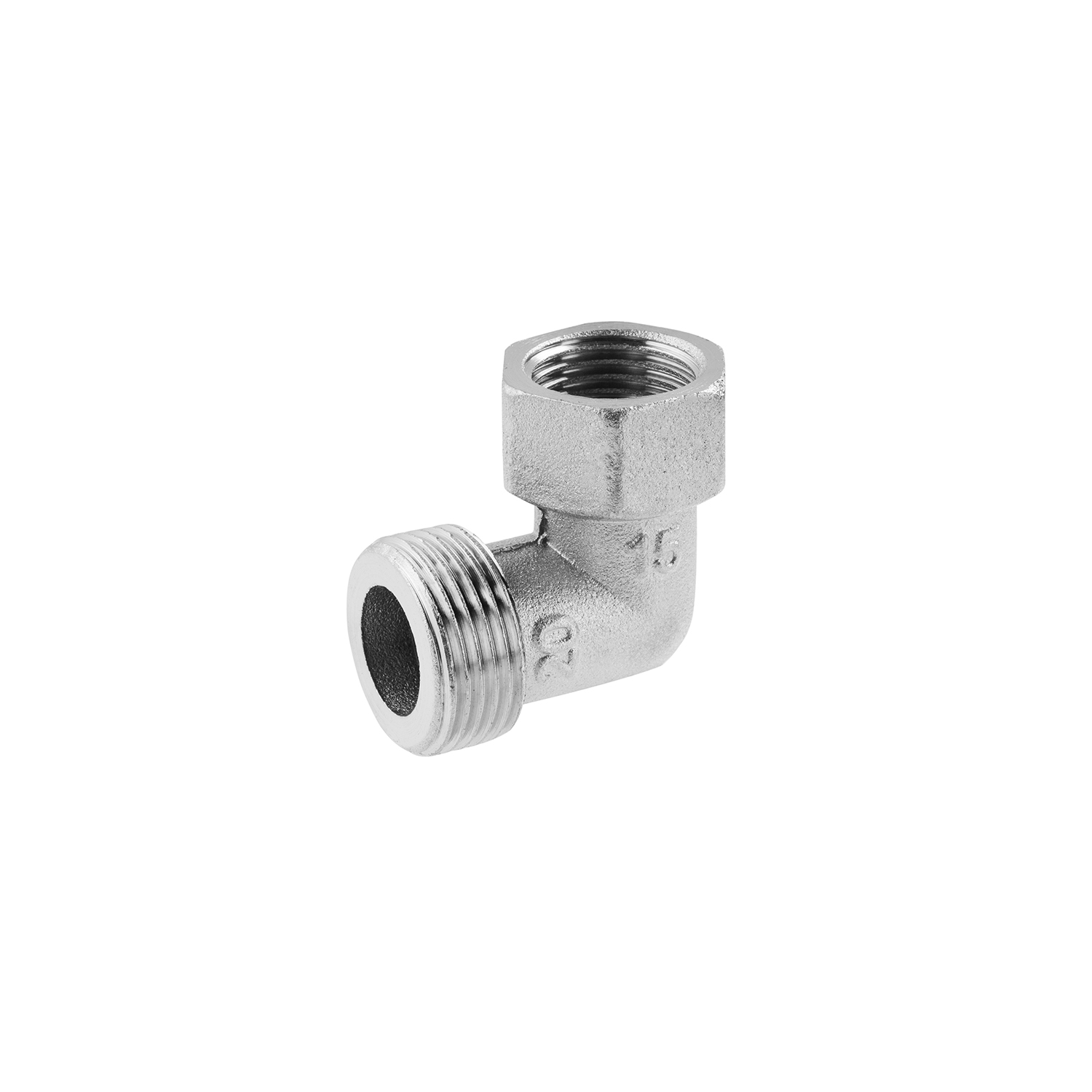 Кутник перехідний посилений LexLine 3/4"х1/2" ВЗ нікельований НК0121-Вн