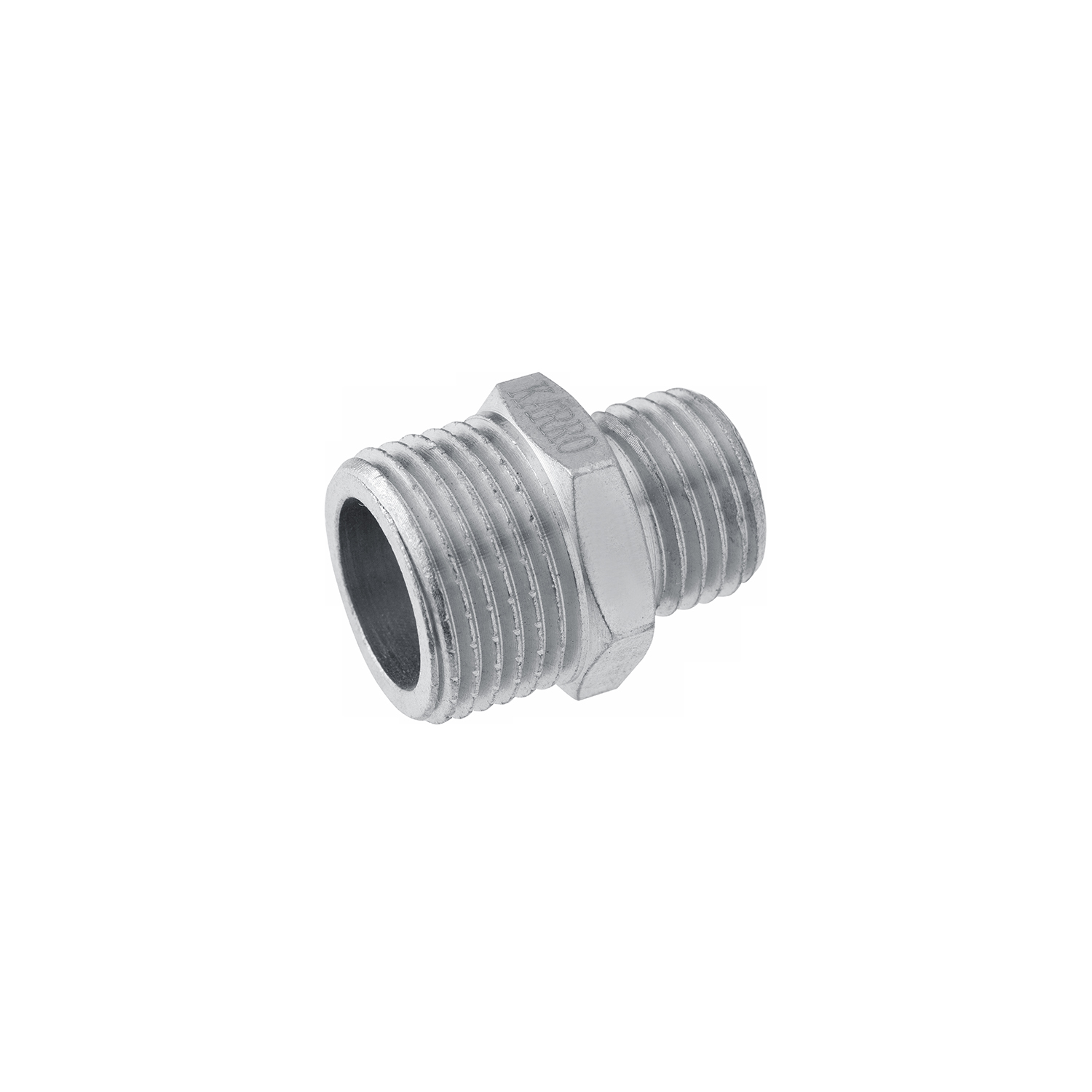 Ніпель перехідний Karro 3/4"х1/2" ЗЗ нікельований KR-3114