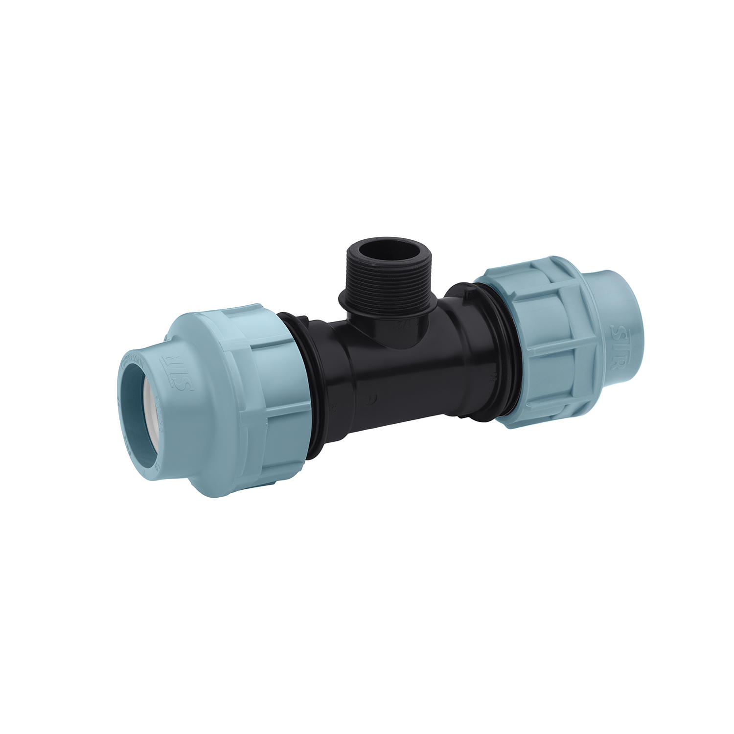 Трійник ПЕ STR 50х1 1/2"х50 РЗ